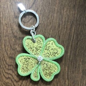 Coach shamrock keychain